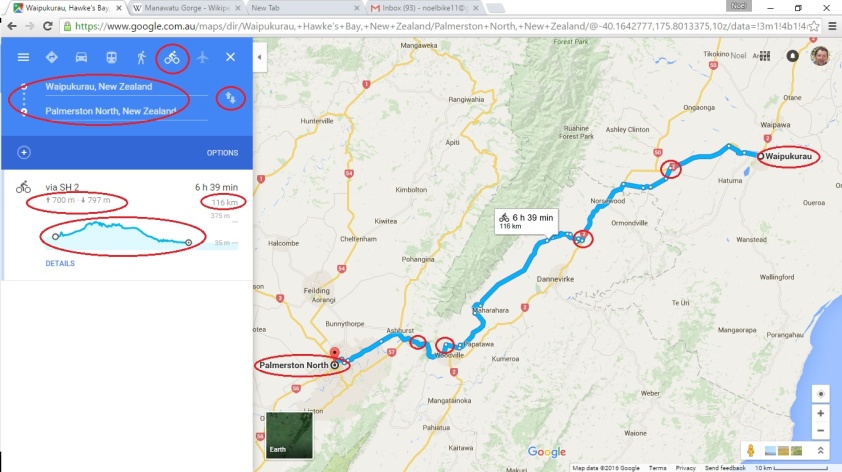 A quick Google Maps directions