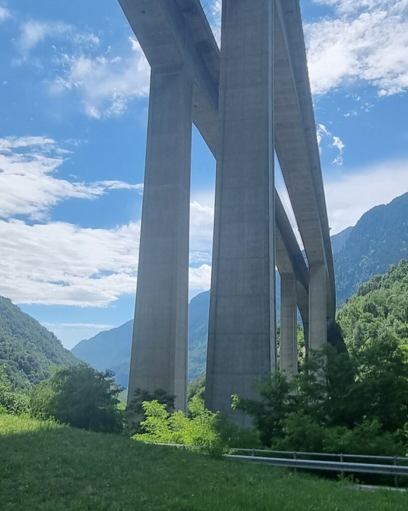 Huge bridge in Italy
