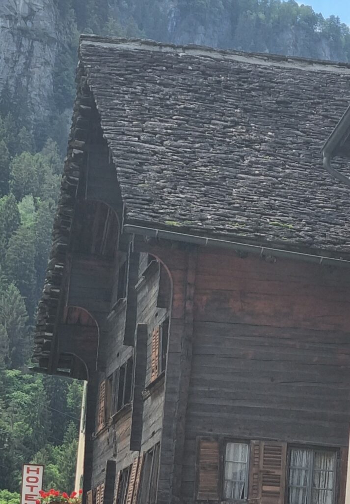 A stone roof in italy