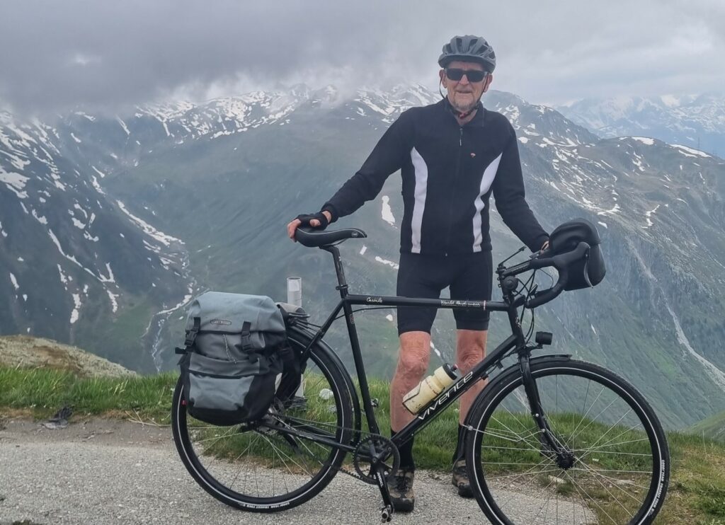 Noel McFarlane at the Nufenenpass