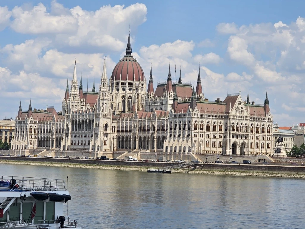 A grand building in Budapest