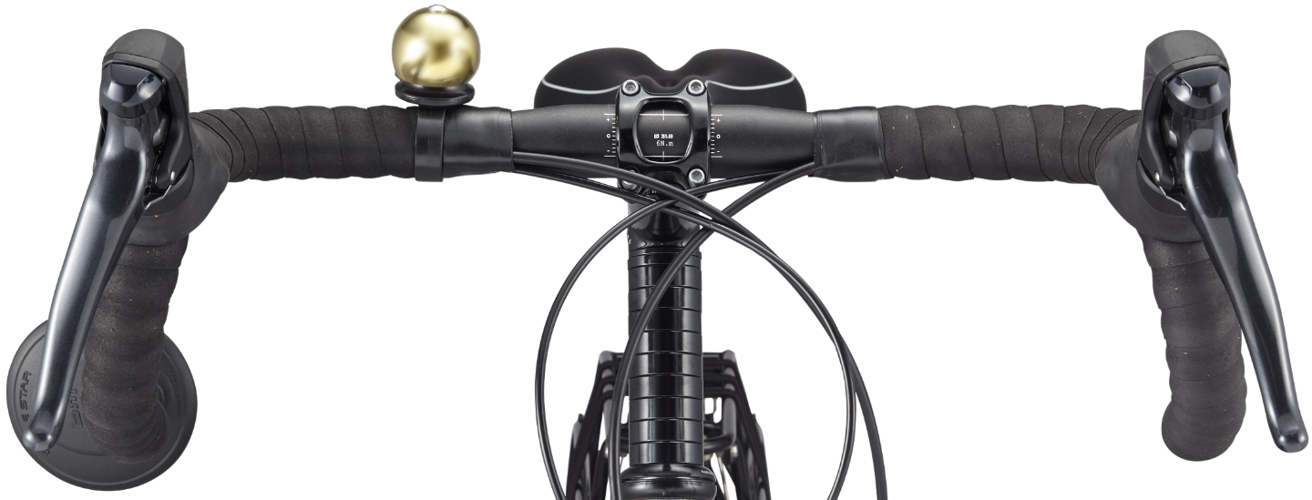A vivente bike with dropbar handlebars